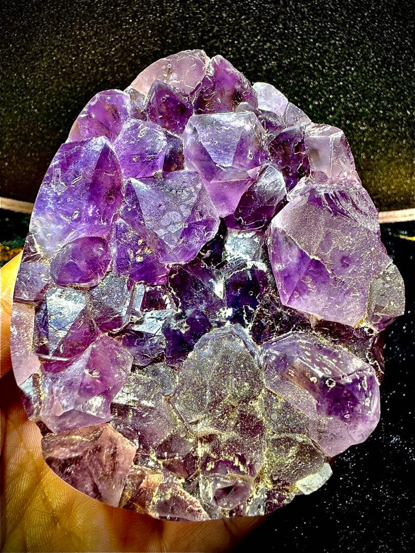 激レア ウルグアイ 帝王 紫水晶 シュガー アメジスト2回目結晶 卵