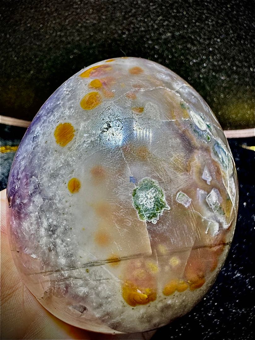 激レア ウルグアイ 帝王 紫水晶 シュガー アメジスト2回目結晶 卵