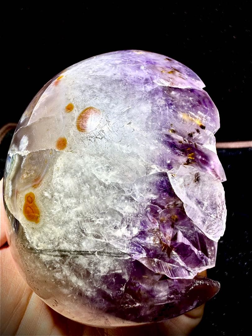 激レア ウルグアイ 帝王 紫水晶 シュガー アメジスト2回目結晶 卵