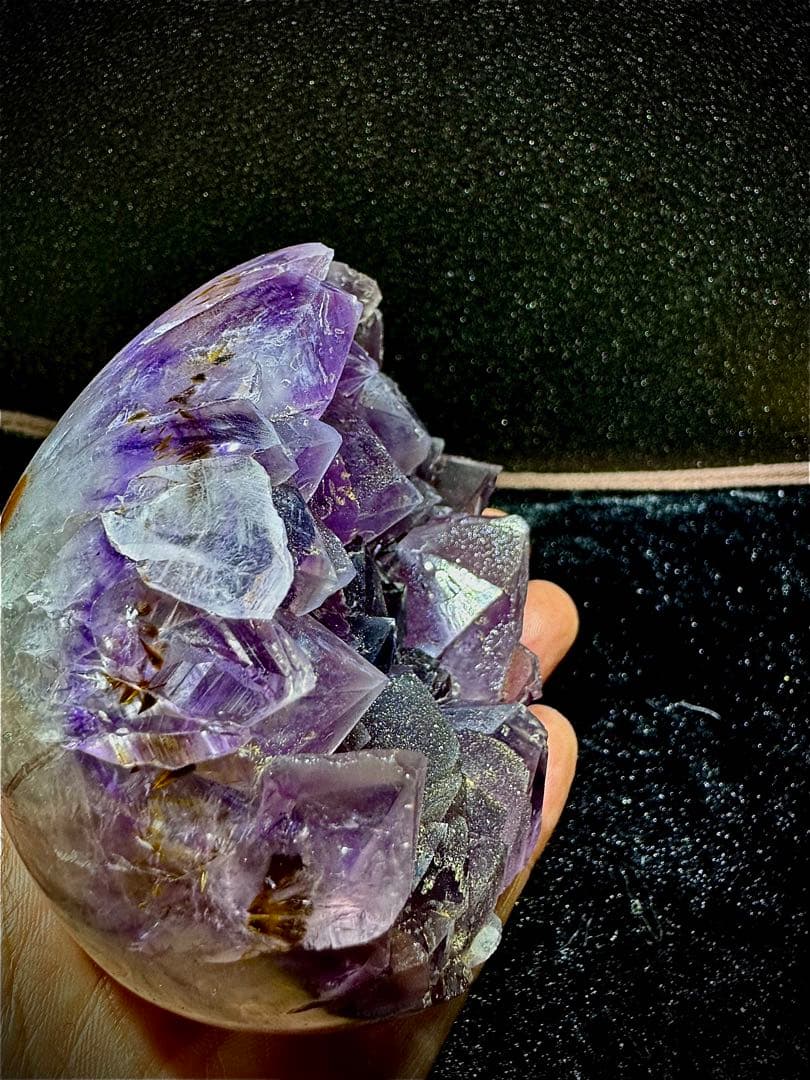 激レア ウルグアイ 帝王 紫水晶 シュガー アメジスト2回目結晶 卵