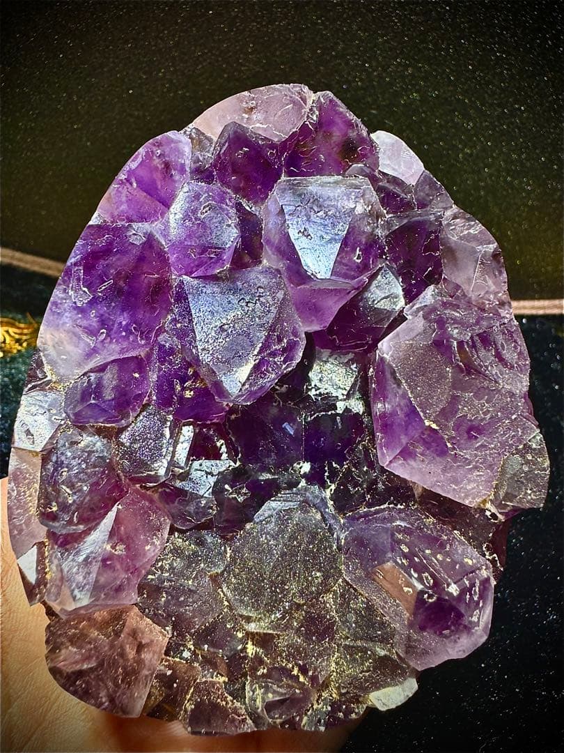 激レア ウルグアイ 帝王 紫水晶 シュガー アメジスト2回目結晶 卵