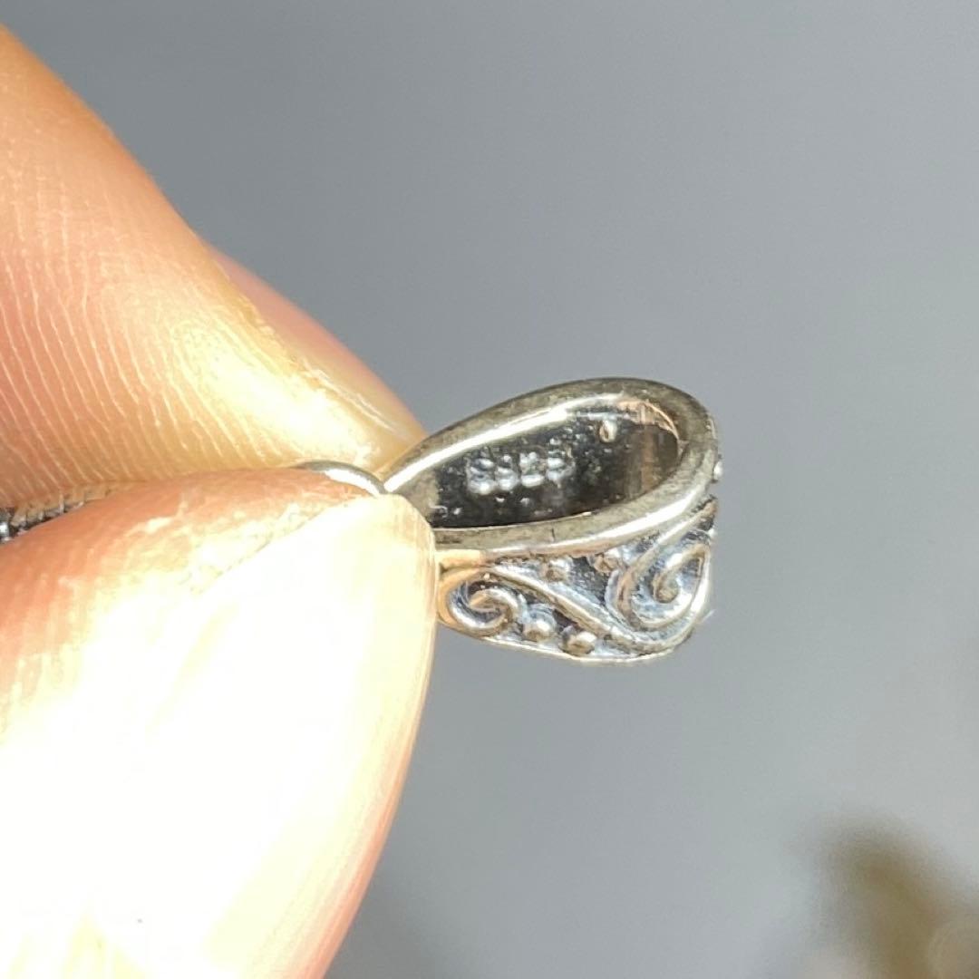 【40%OFF】天然石ペンダント　高品質ガーネット　7mm 7*5SV925刻印