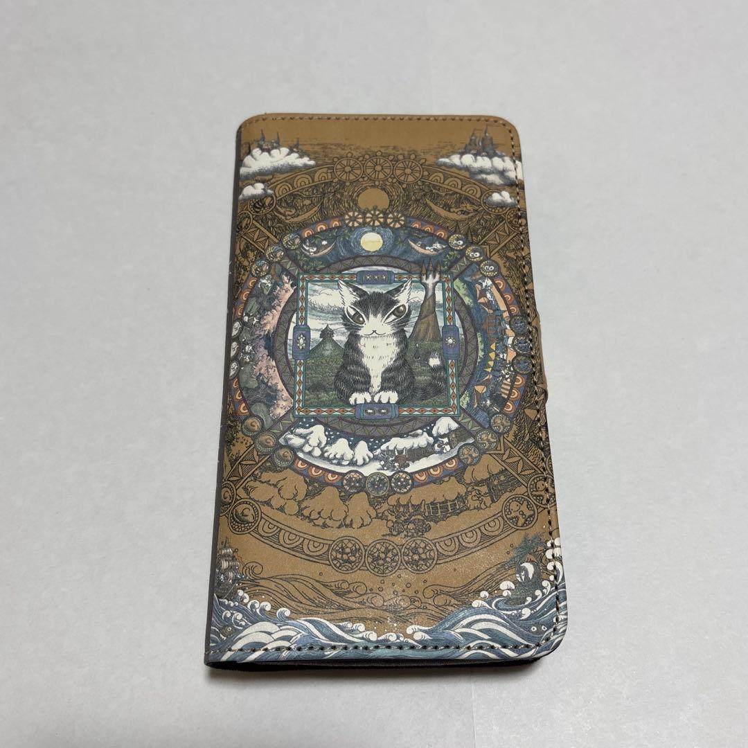 ダヤン　牛革スマホケース