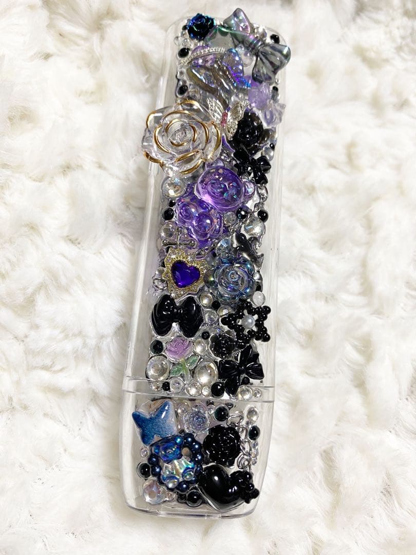 iQOSケースデコ両面　イルマワン　紫黒