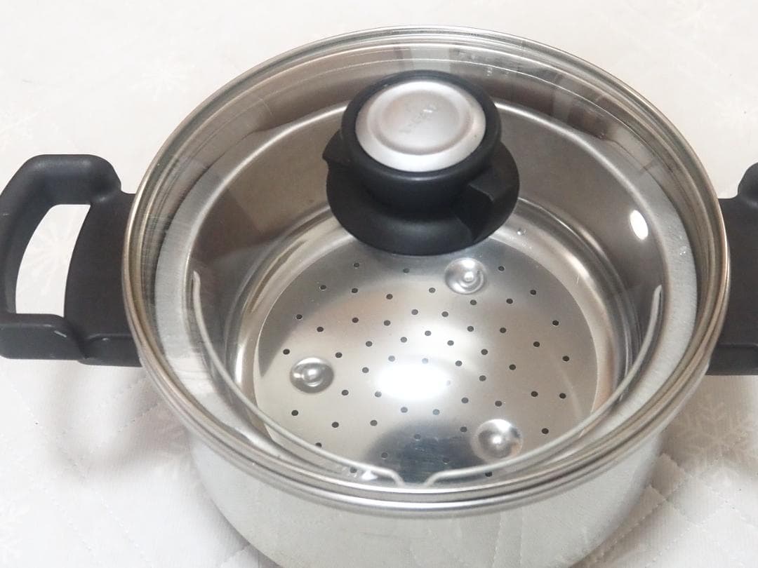 T-fal 圧力鍋 ＋ガラス蓋　4.5L 　ステンレススチール製 P40606