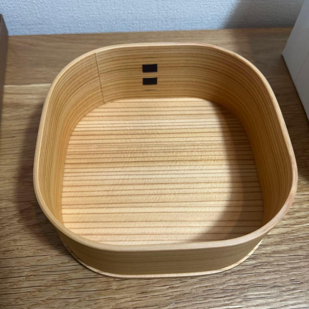 大館工芸社　曲げわっぱ　くつわ弁当　二段弁当箱　伝統工芸品