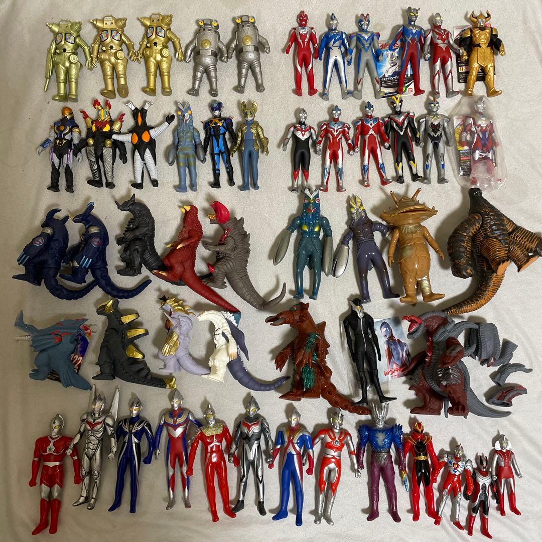 ジャンク 特撮ソフビ 120サイズ まとめ売り