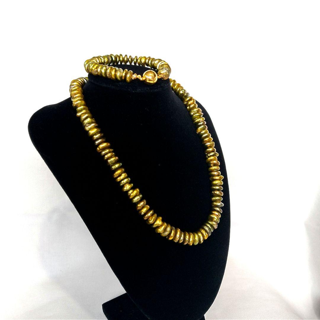 淡水パール ネックレス&ブレスレット 、コンバーチブルで66cm