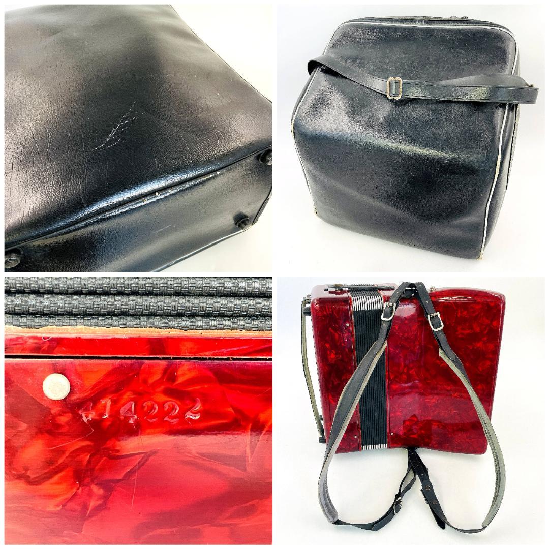 YAMAHA アコーディオン S-25B 赤 ※一部不具合あり　 R8SD320