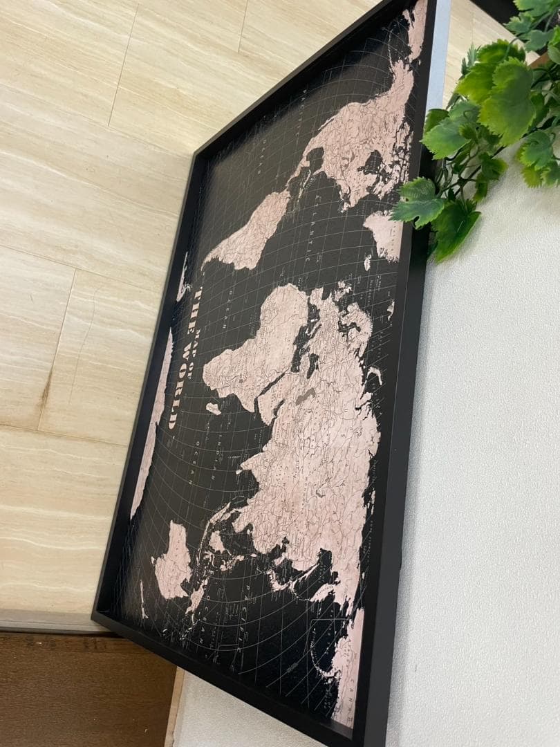 アートパネル　世界地図　ワールドマップ　ポスター　地球　世界　絵　絵画　壁掛け