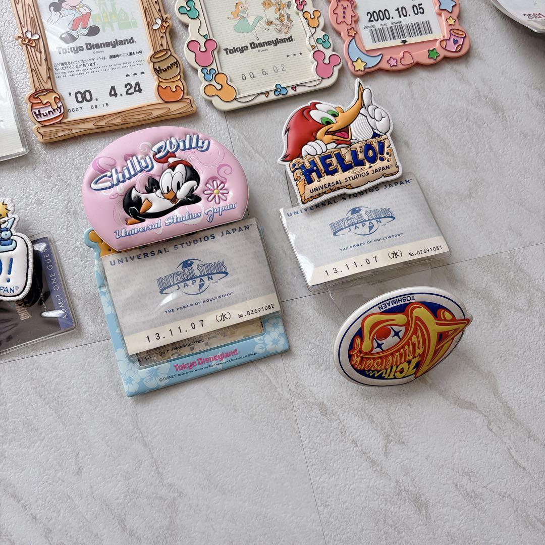 1993年〜2001粘　ディズニーランド チケットホルダー 半券　18枚　当時物