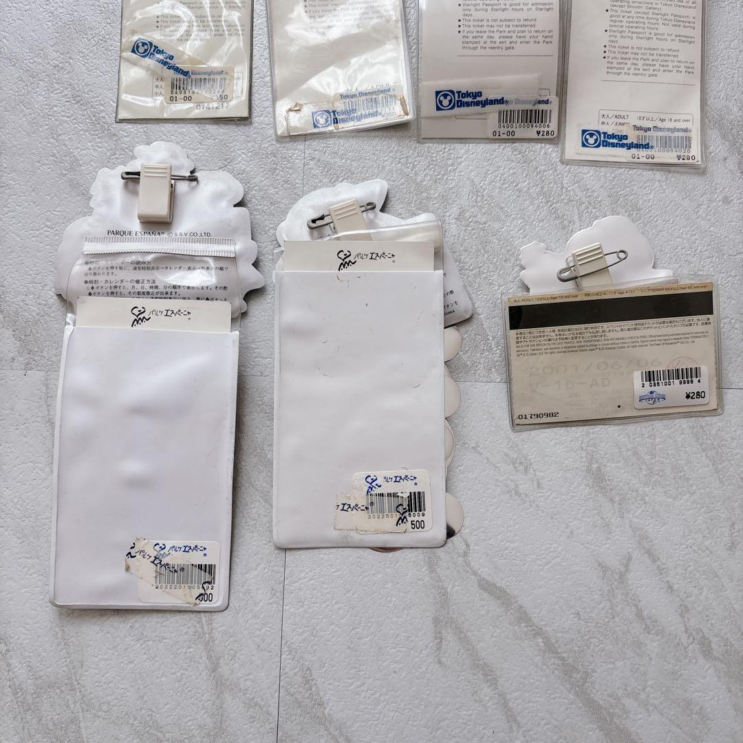 1993年〜2001粘　ディズニーランド チケットホルダー 半券　18枚　当時物
