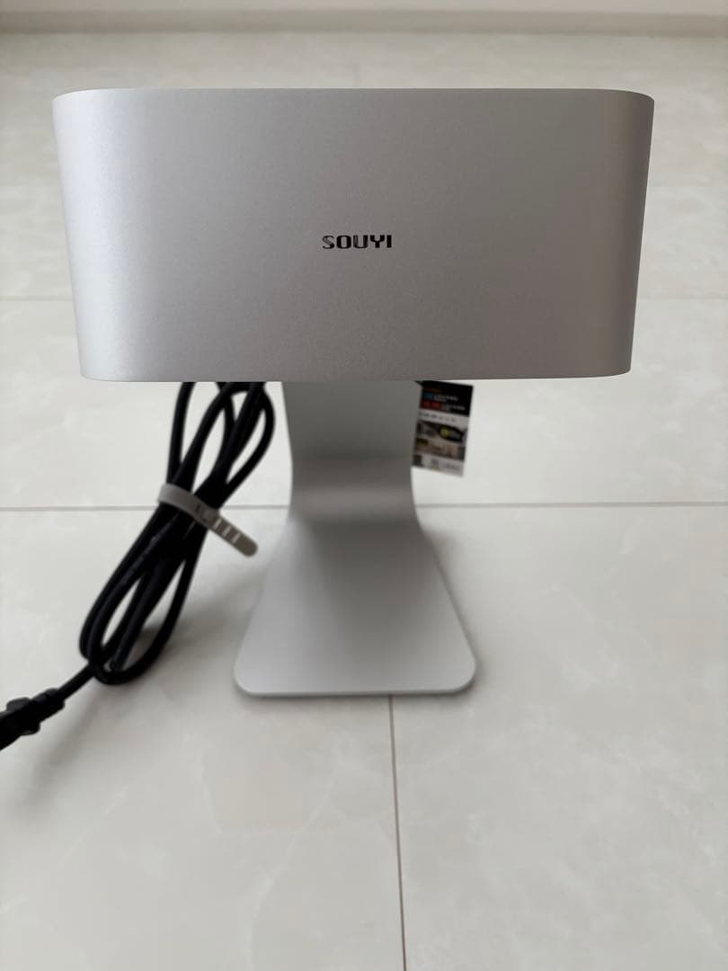 ハンドドライヤー 家庭用 センサー式 コンパクト SOUYI シルバー フック付