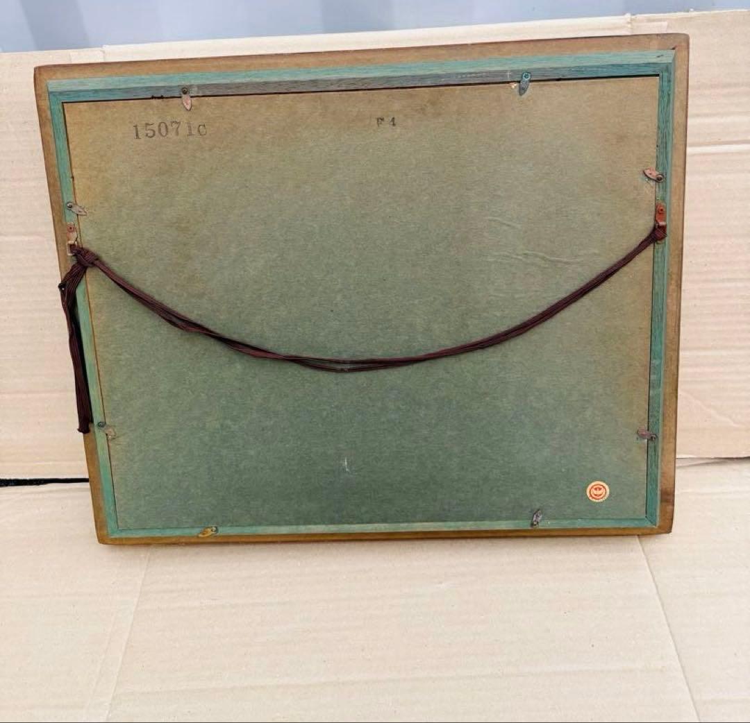 風景画 肉筆 サイン入り 油絵 油彩 額装