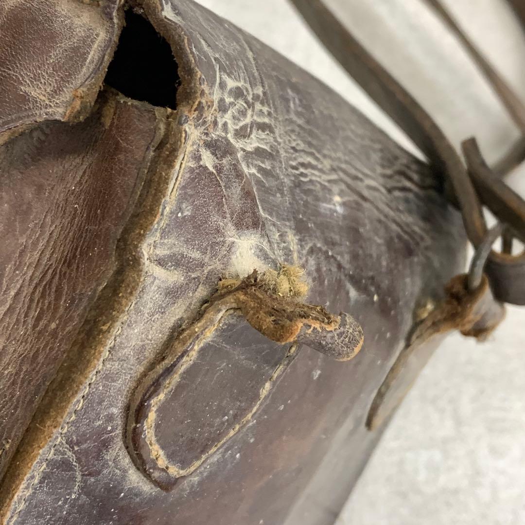 【Cy'shops】旧日本軍将校鞄 星印 水筒 当時物 時代物