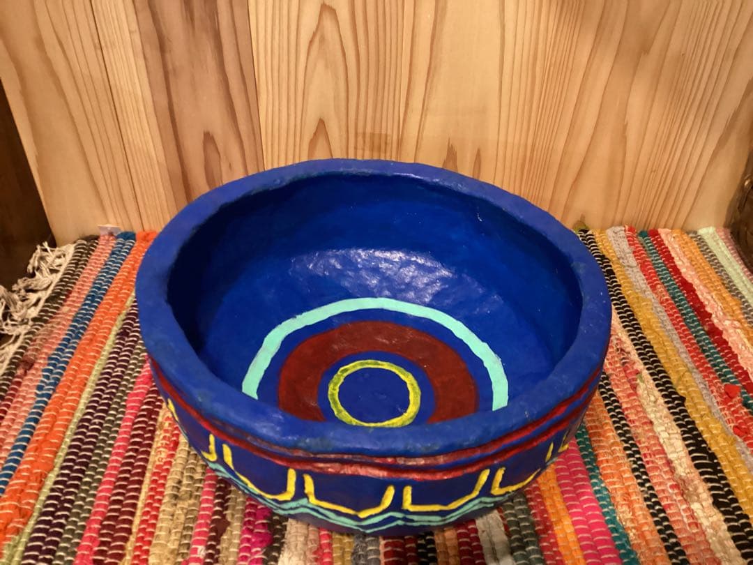 インド　ペーパーマッシュ　大きい器