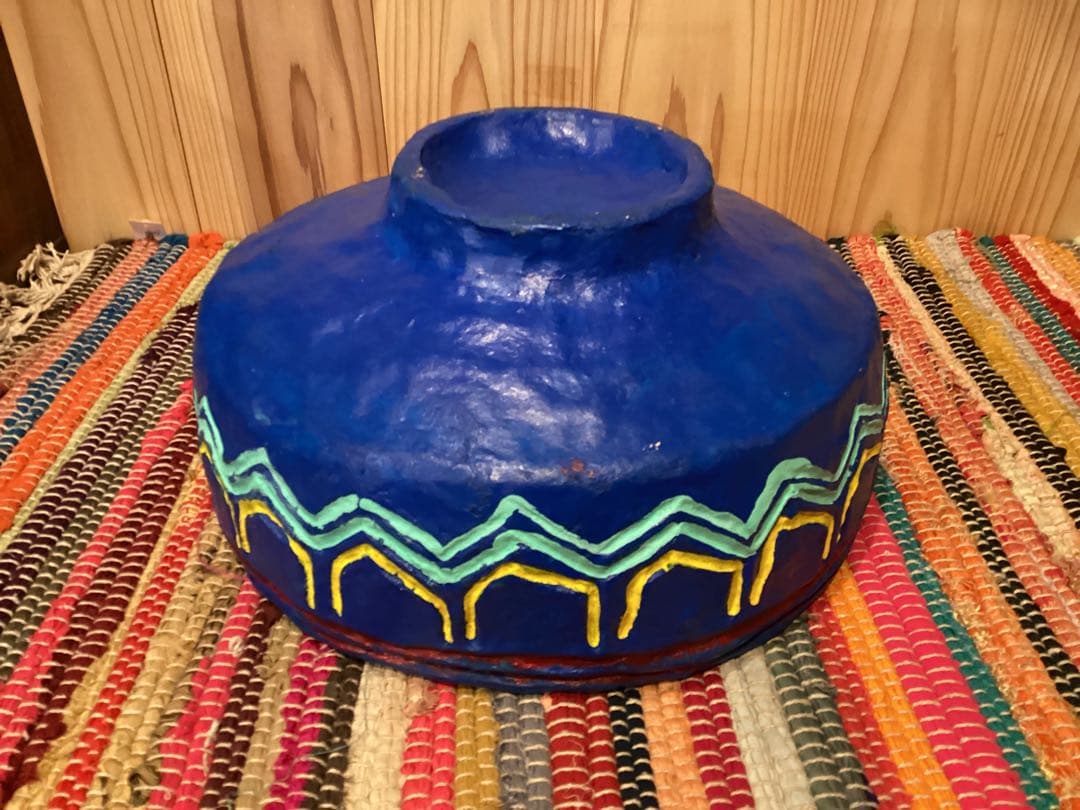 インド　ペーパーマッシュ　大きい器