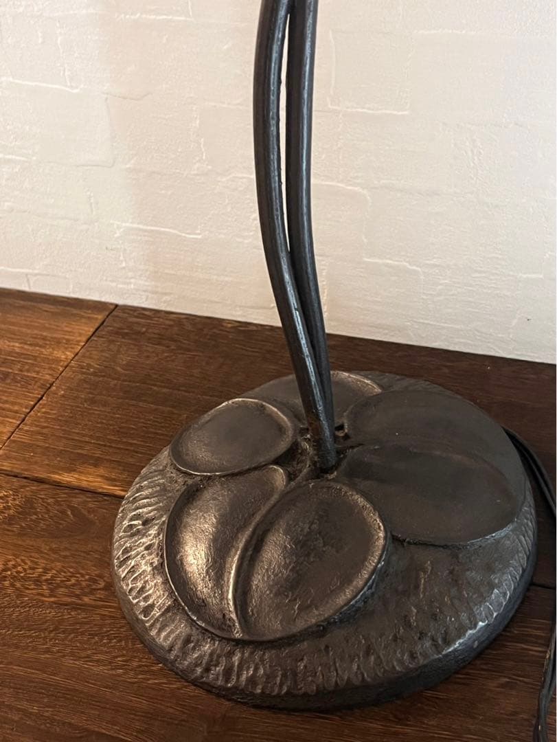 ライト　ランプ　アンティーク　ガラス　イリデッセント　ティファニーファブリル風