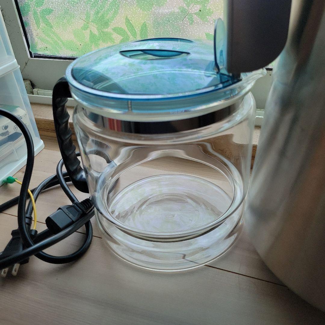 ✨お米✨ポット型蒸留水器 ステンレススチール製 ガラス容器付き&有機石灰