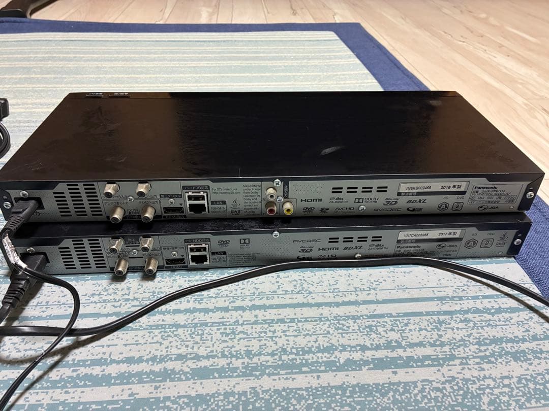 Panasonic ブルーレイレコーダー 5本まとめて