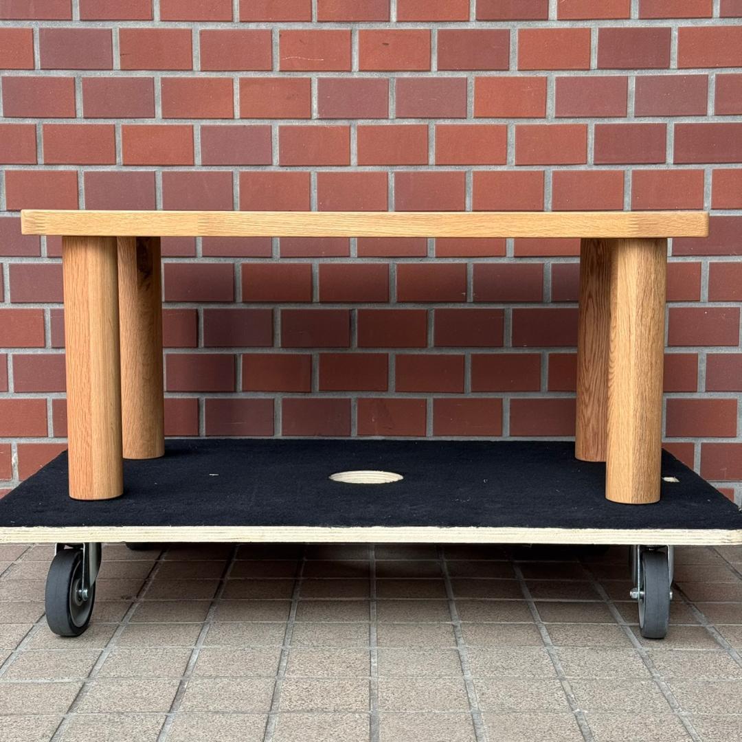 ☆超美品　無印良品　木製テーブル天板　脚付　オーク材　MUJI