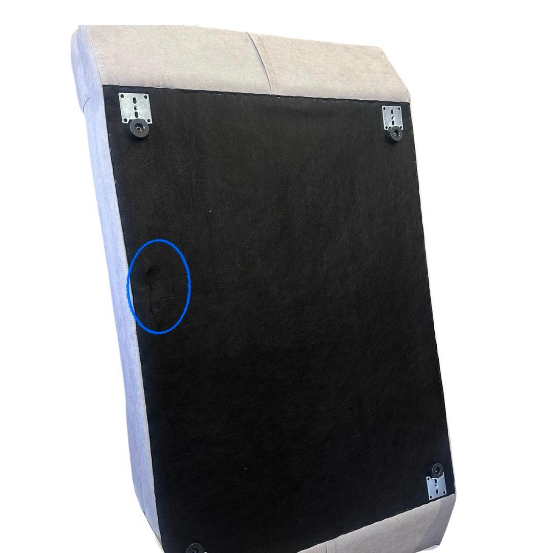 【新品・未使用】　ゆったり座面　　2人掛け　グレー　ソファーベット