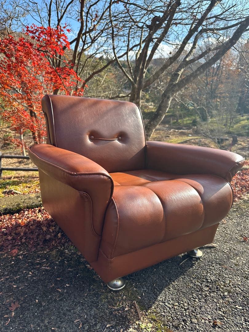 昭和レトロ1人掛けソファ×1