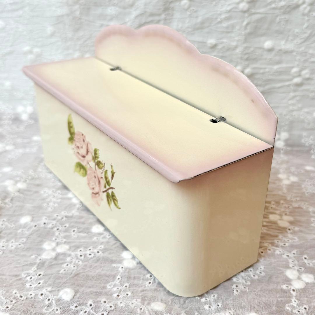 希少レア 旧イマン ダイアナローズ 蓋付きスポンジラック ホーロー 花柄雑貨