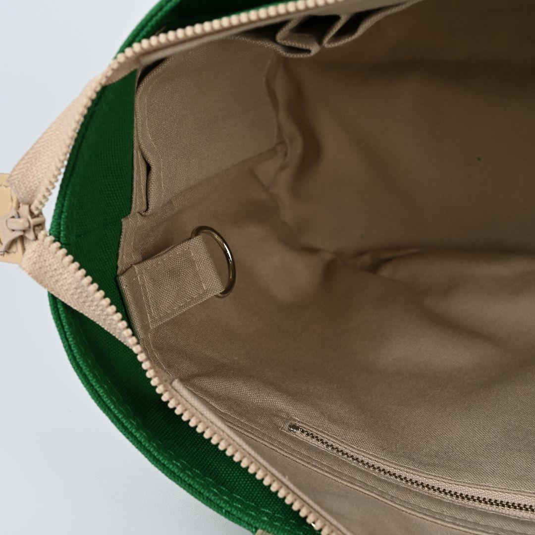 ハンドメイド 8号/11号×帆布×8番糸 オーバル底トートバッグL