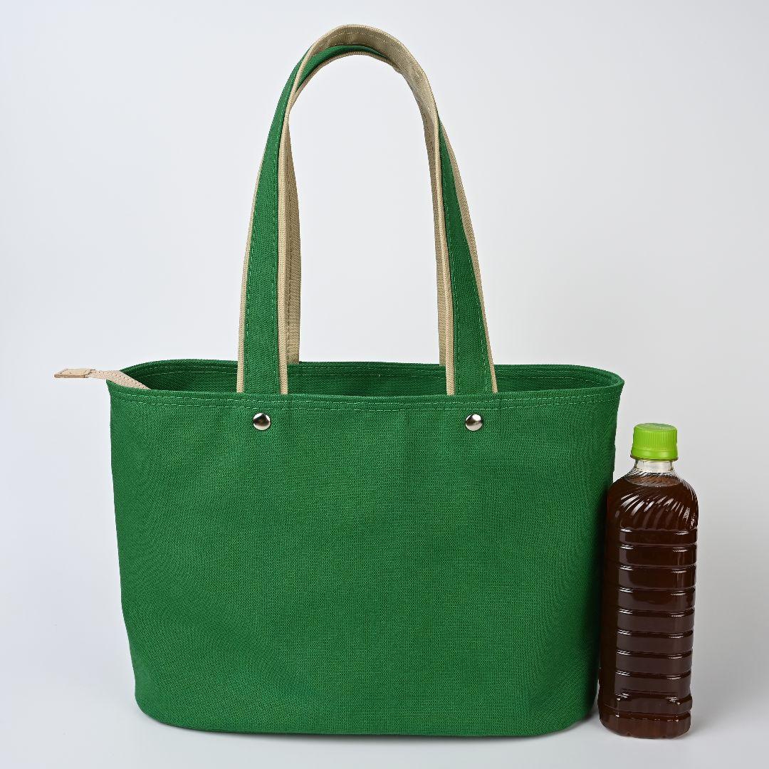 ハンドメイド 8号/11号×帆布×8番糸 オーバル底トートバッグL