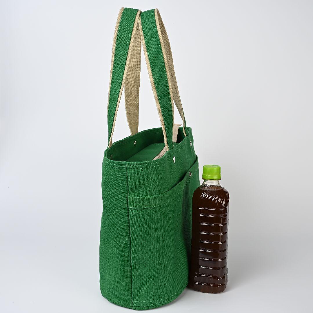 ハンドメイド 8号/11号×帆布×8番糸 オーバル底トートバッグL