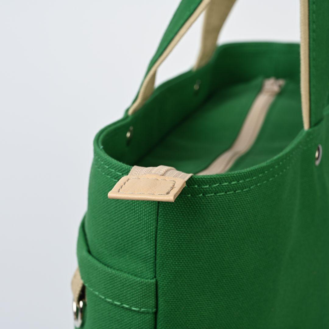 ハンドメイド 8号/11号×帆布×8番糸 オーバル底トートバッグL