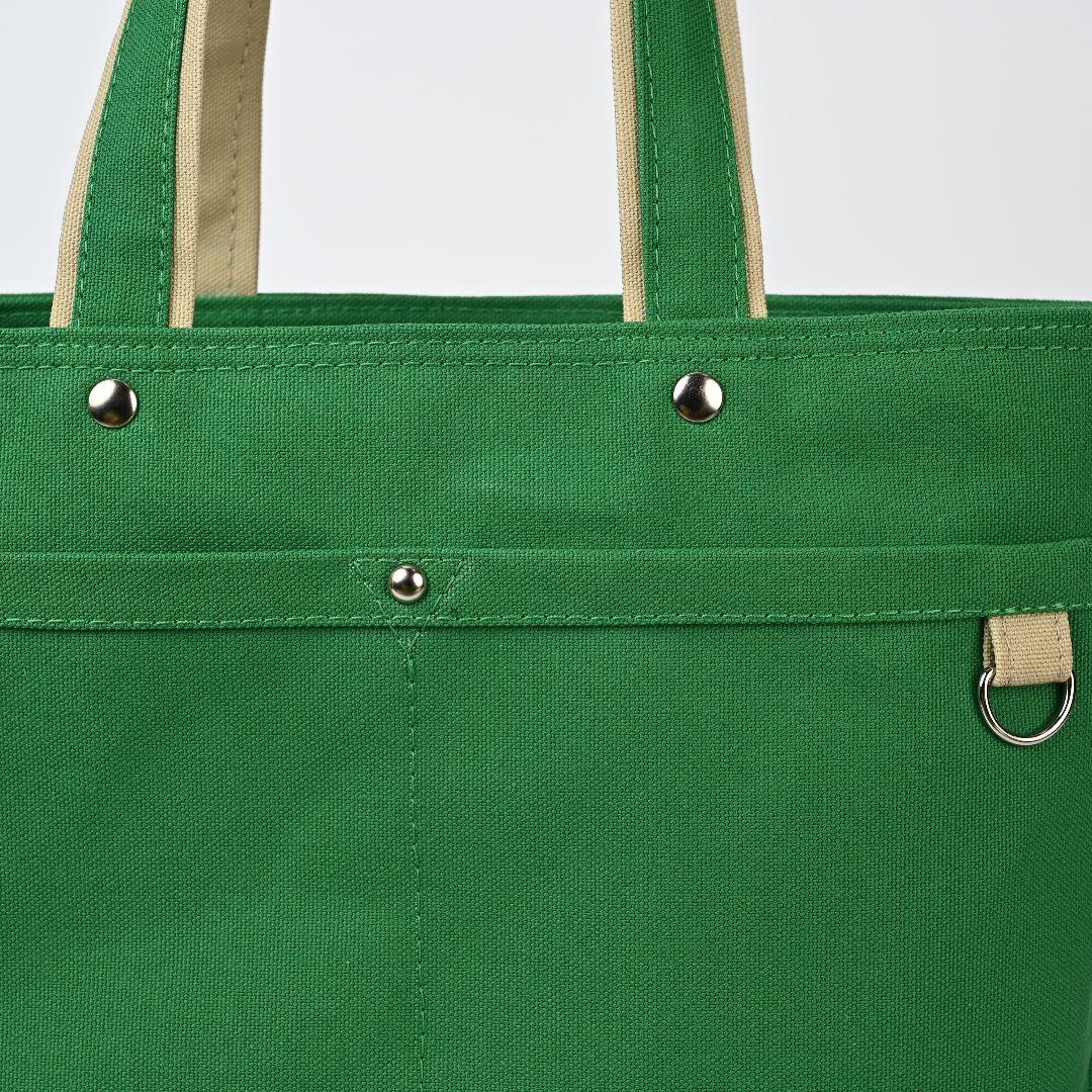 ハンドメイド 8号/11号×帆布×8番糸 オーバル底トートバッグL