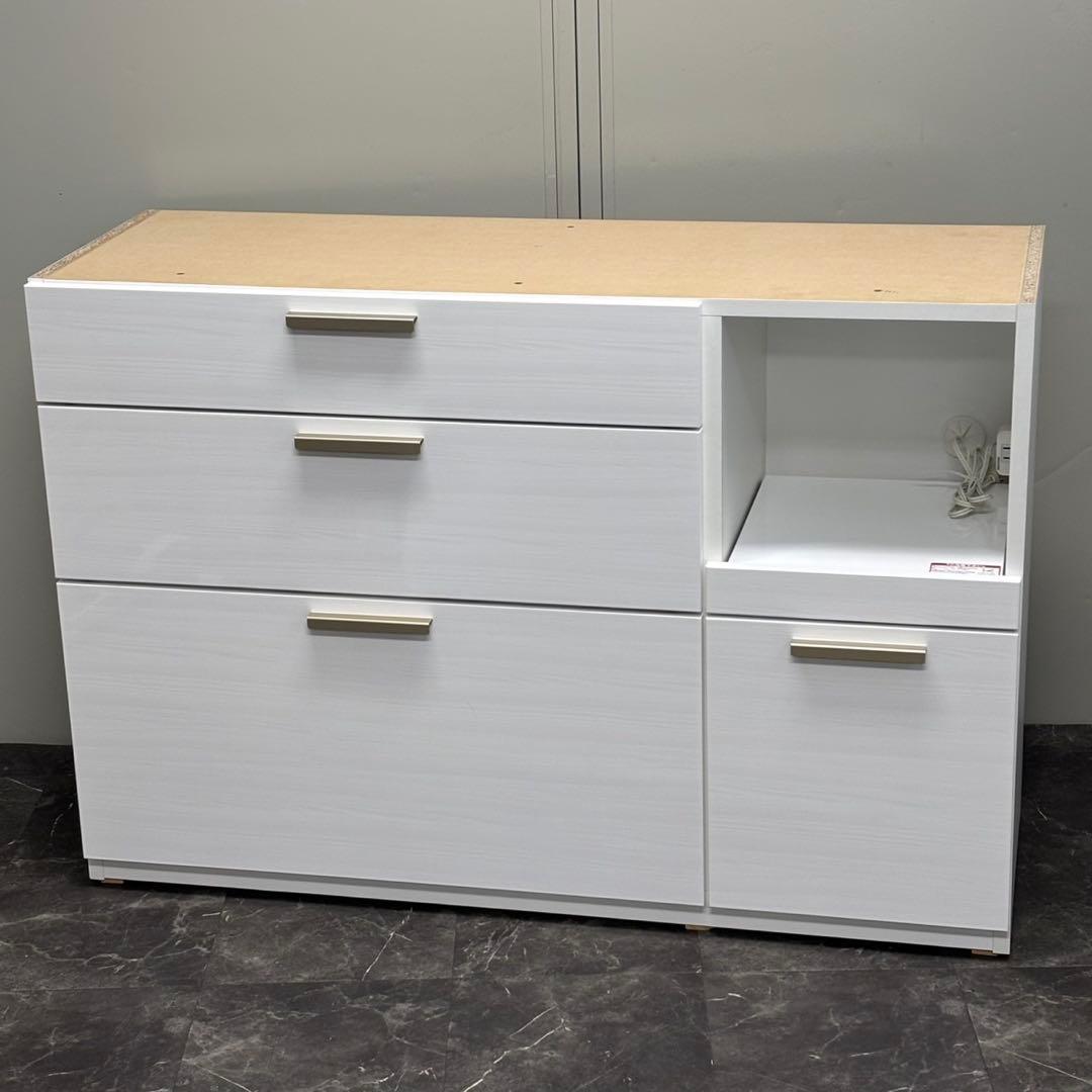 ◇送料込！設置対応◎ ニトリ ソレル 120KB-WH キッチンボード