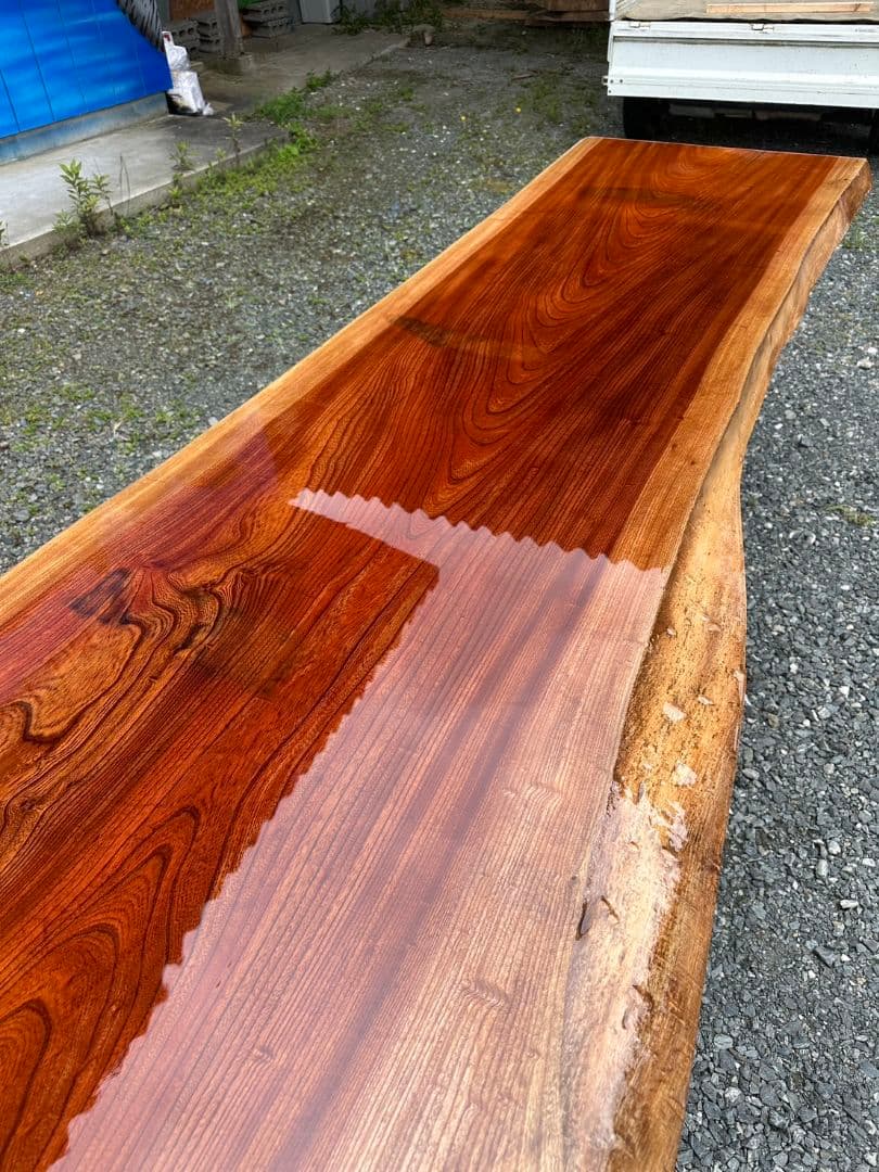 レジンテーブル　ケヤキ　一枚板　天板