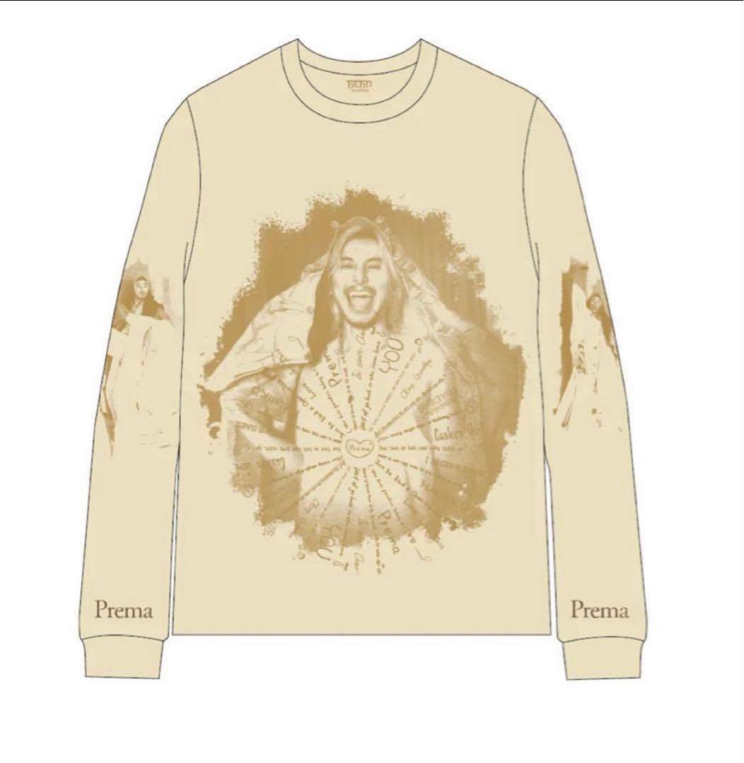 藤井風 FujiiKaze ロンT プレマ長袖ベージュＳロングTシャツおまけ付