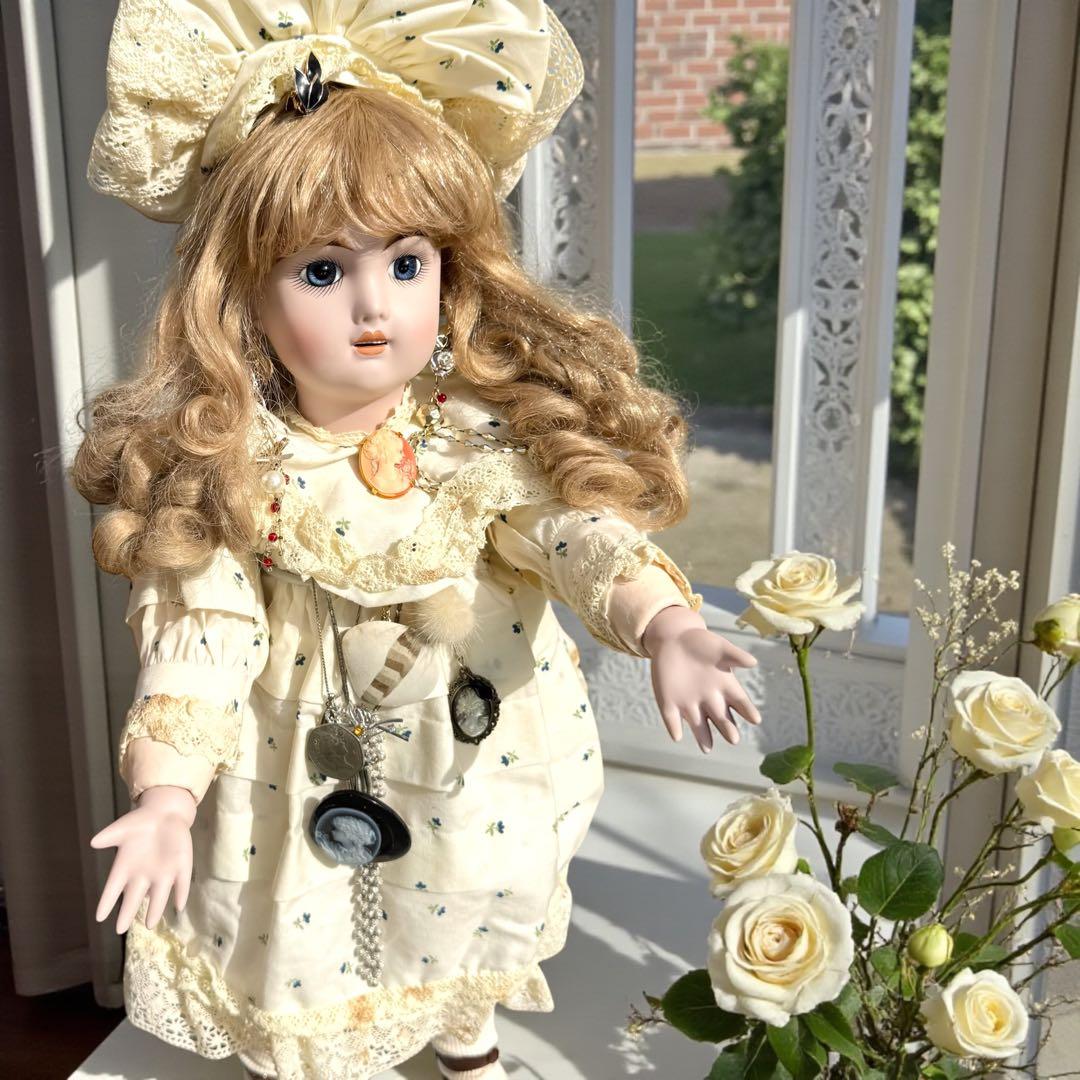 ようこ ビスクドール エデン べべ ホワイト ドレス ボネ 箱 証明書