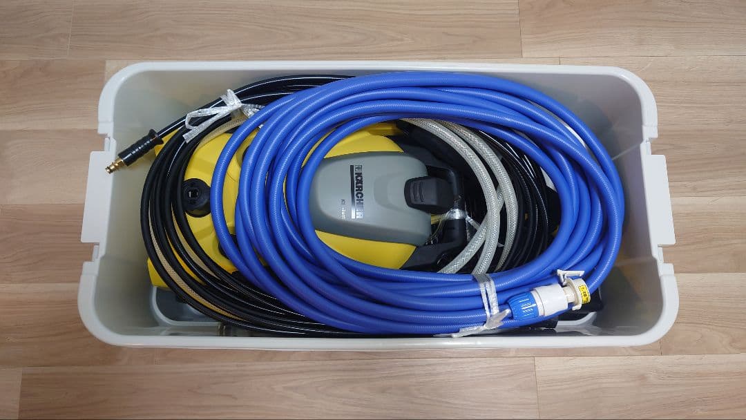 【収納BOX付】ケルヒャー K3 サイレント　ベランダ　高圧洗浄機　延長ホース付