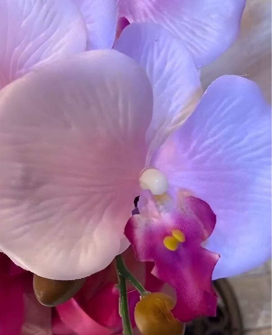 光触媒　人工観葉植物　ウォールグリーン　フェイクグリーン　7本胡蝶蘭6943@@