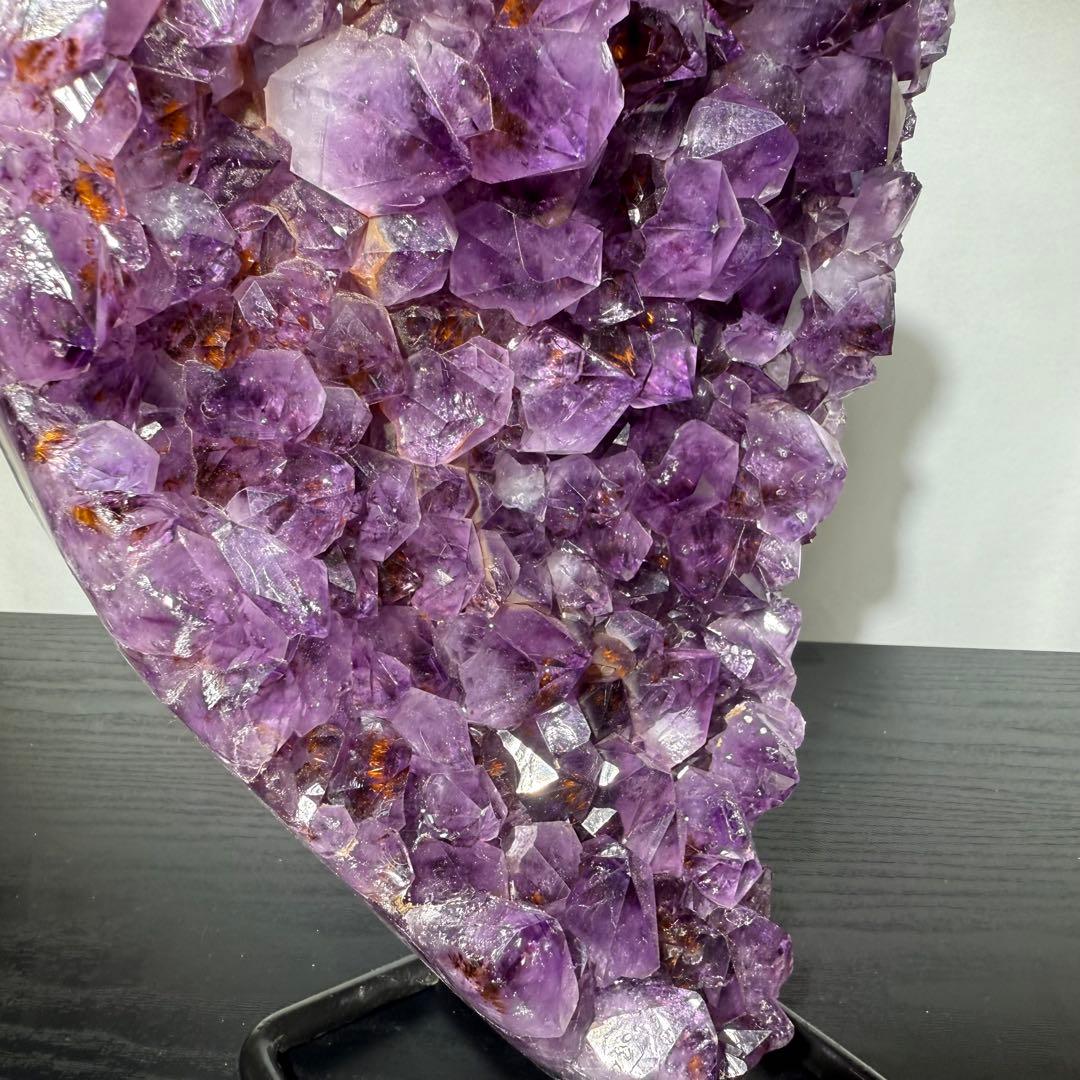 天然石タイチンルチルクォーツ共生アメジストの原石　置物　鉱物NO.101502