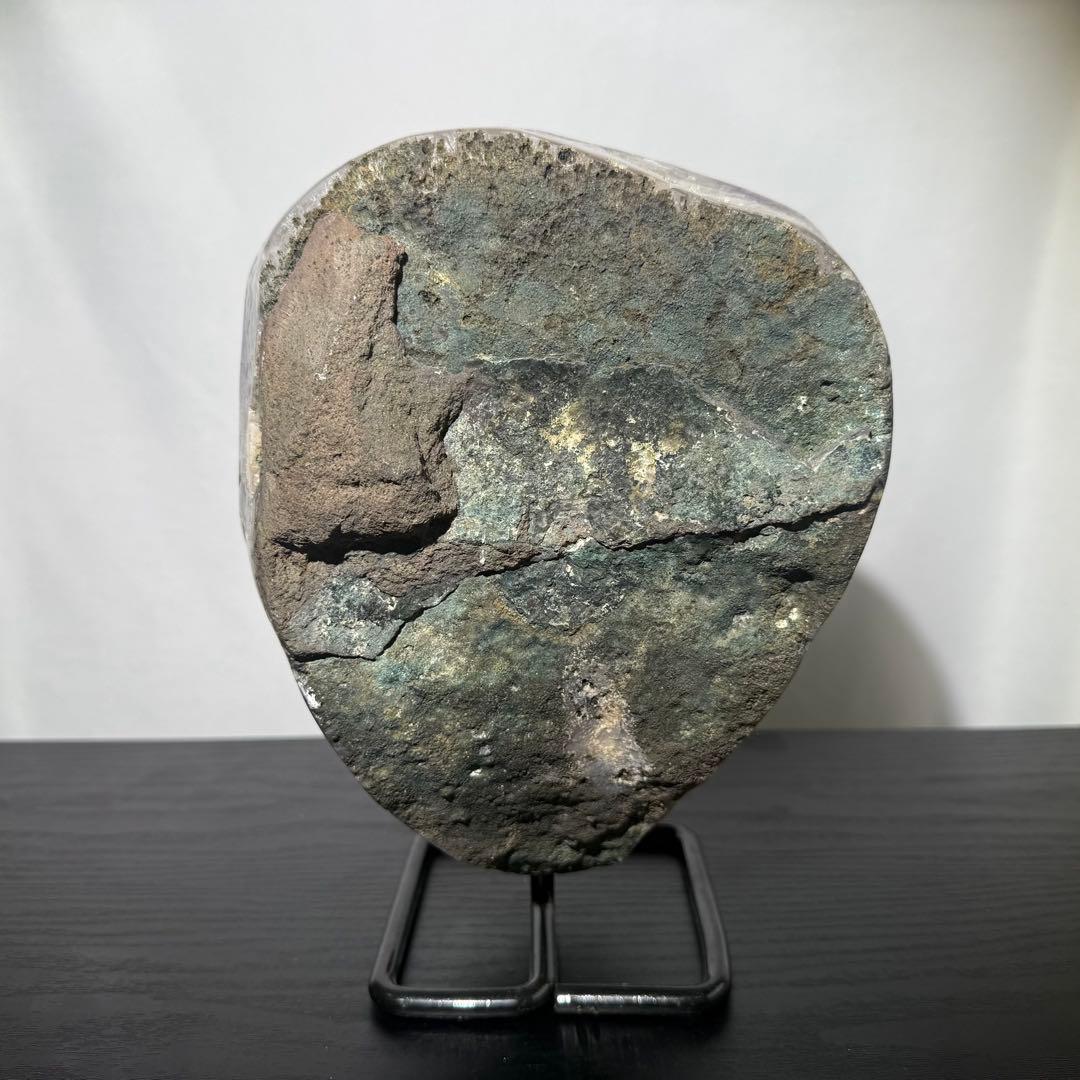 天然石タイチンルチルクォーツ共生アメジストの原石　置物　鉱物NO.101502