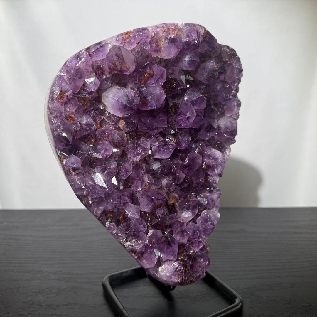 天然石タイチンルチルクォーツ共生アメジストの原石　置物　鉱物NO.101502