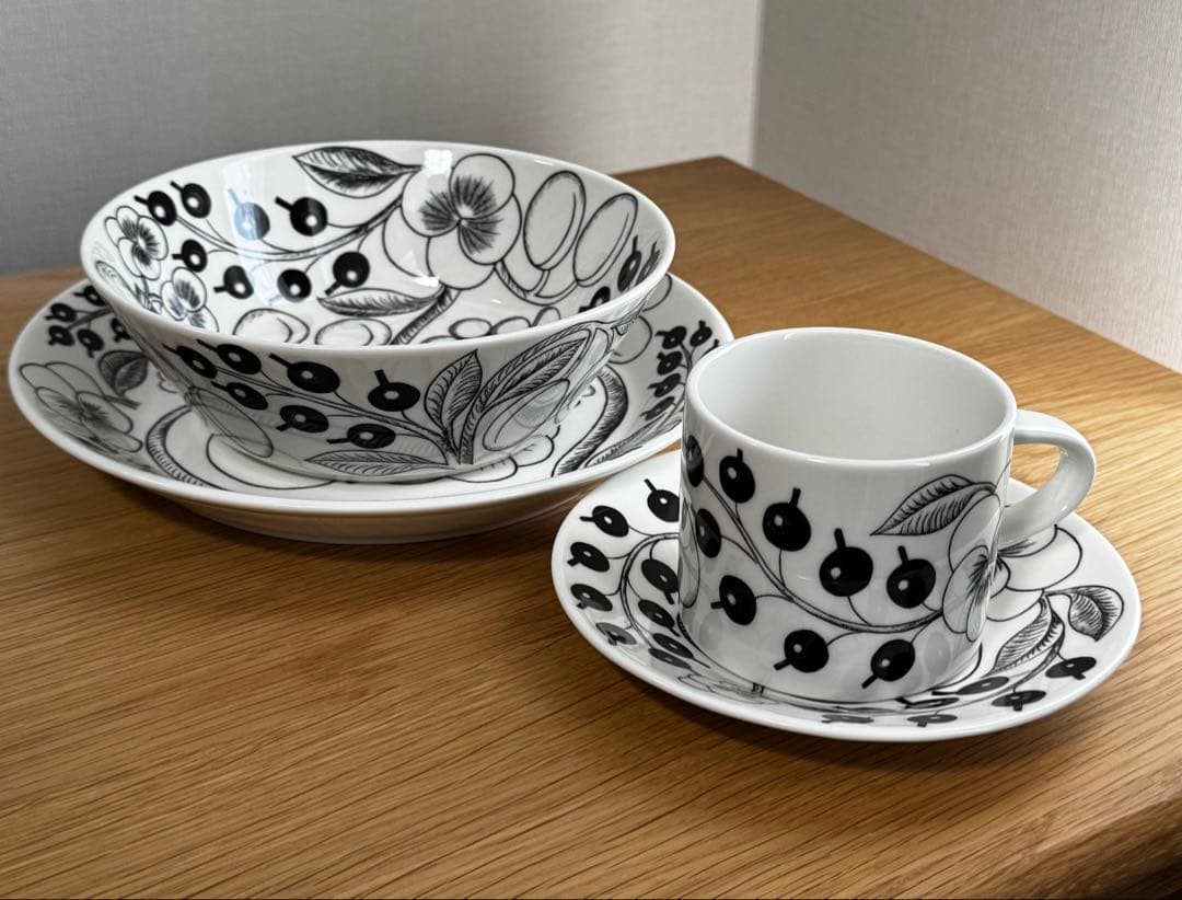 ARABIA Paratiisi C&S+15cmボウル+21cm皿 4点セット