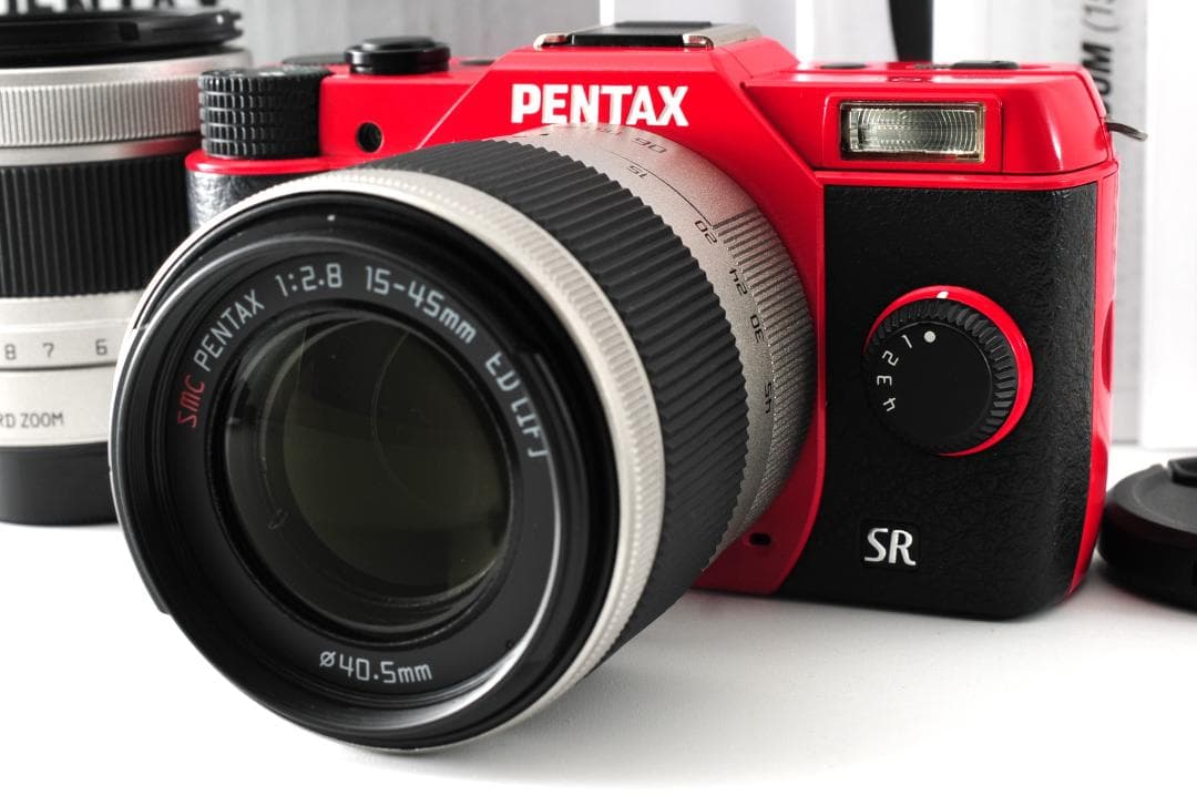 PENTAX Q10 レッド ショット 550枚 2レンズ 元箱入 #98