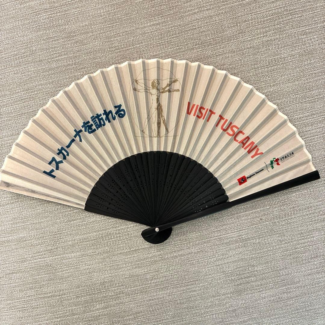 【激レア】大阪関西万博　イタリア館　扇子　トスカーナを訪れる　希少