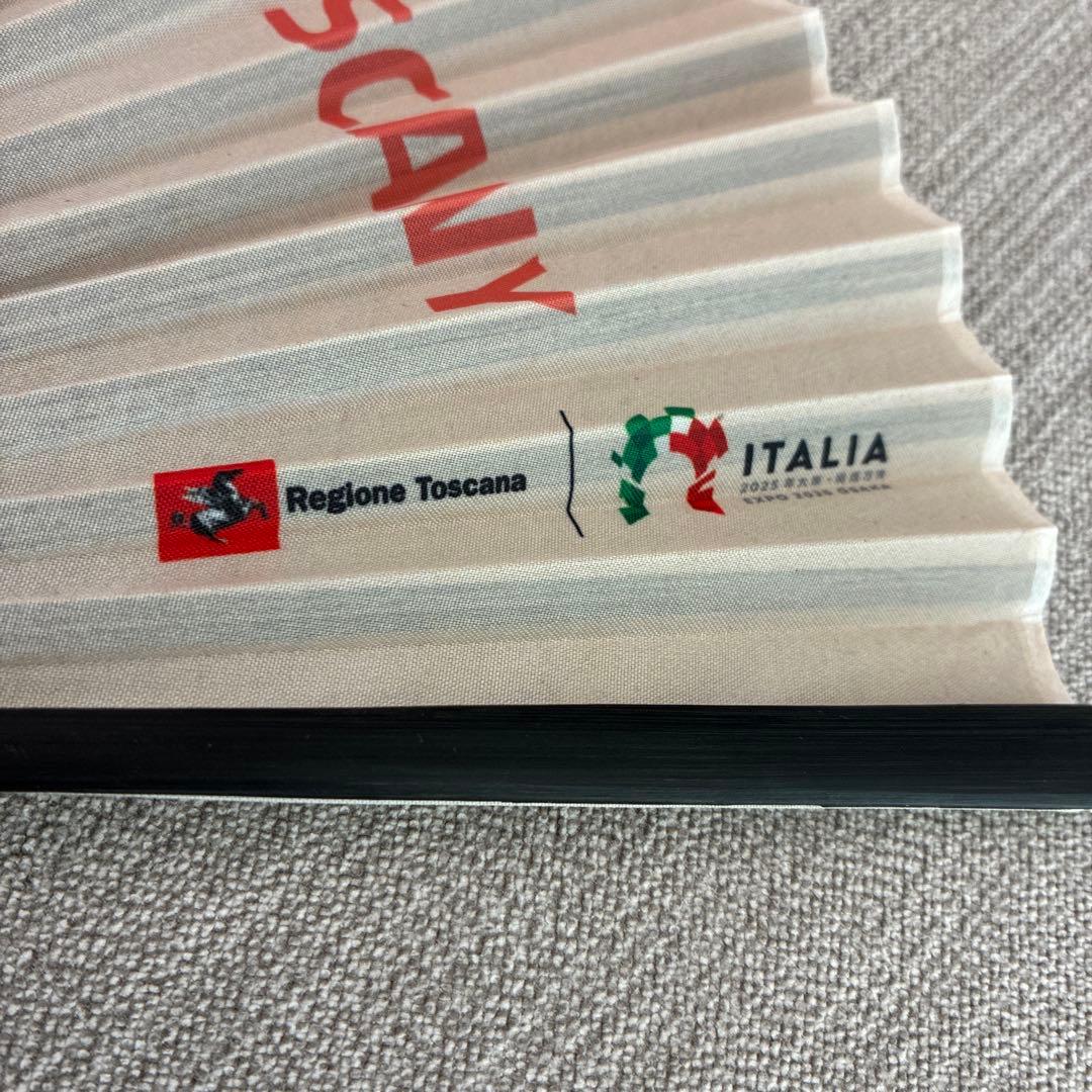 【激レア】大阪関西万博　イタリア館　扇子　トスカーナを訪れる　希少