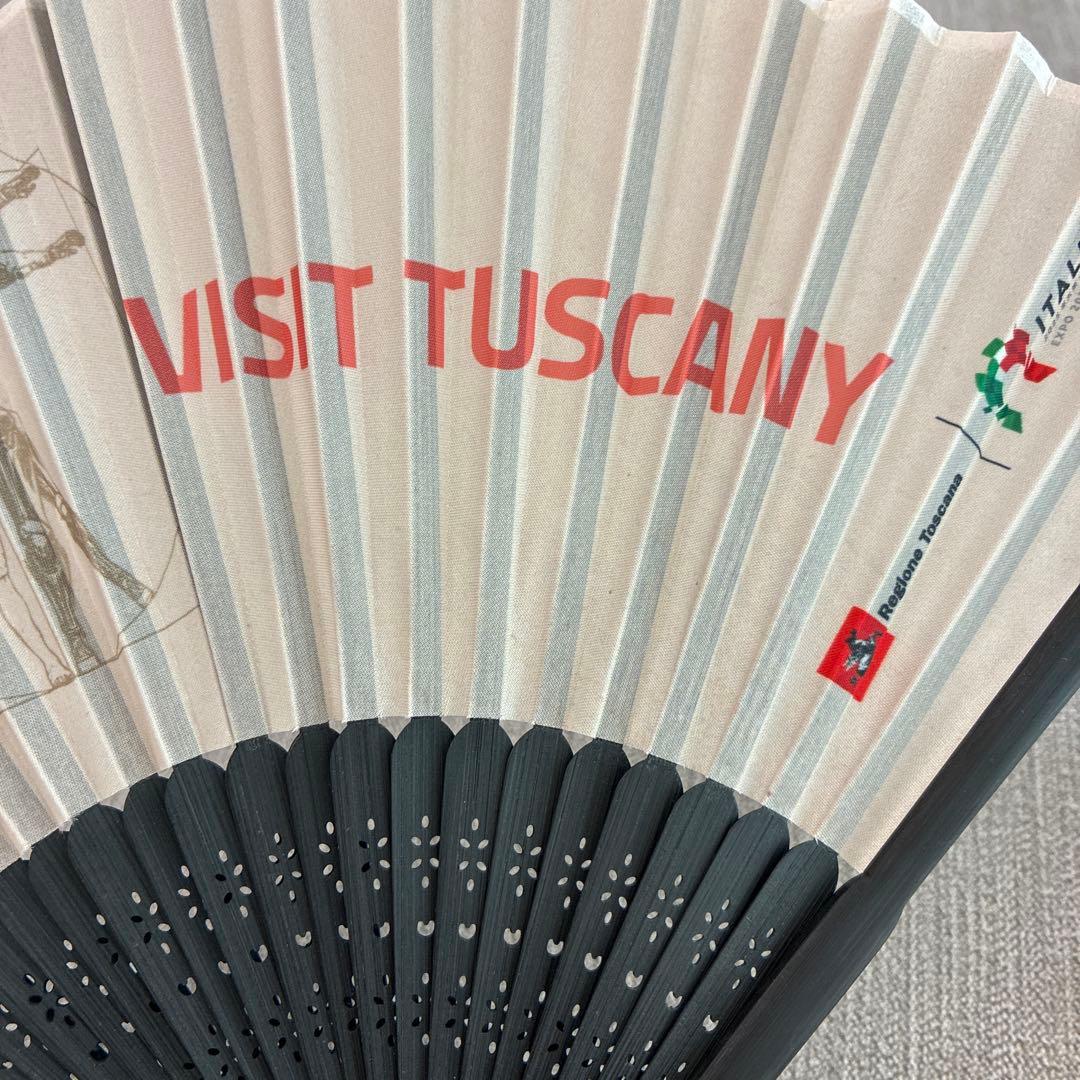 【激レア】大阪関西万博　イタリア館　扇子　トスカーナを訪れる　希少