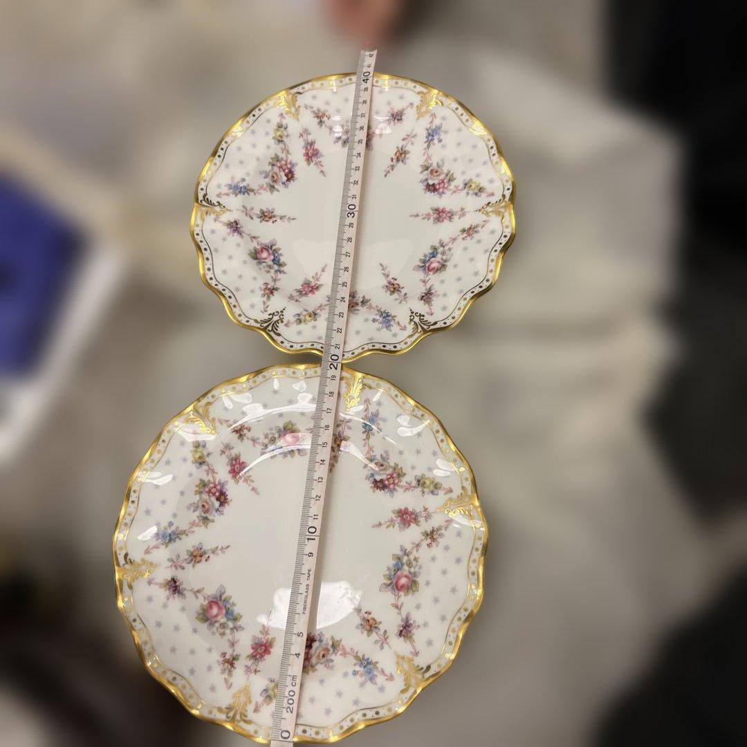 ロイヤルクラウンダービー20センチ皿二枚セット