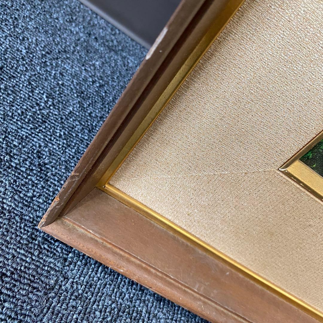 風景画 油絵 金色フレーム付き