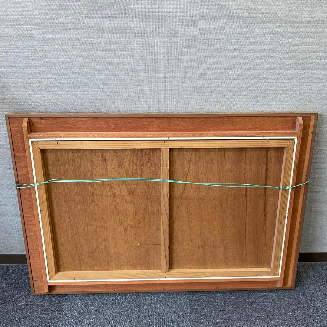 風景画 油絵 金色フレーム付き